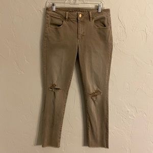 AEO super super stretch pants size 10